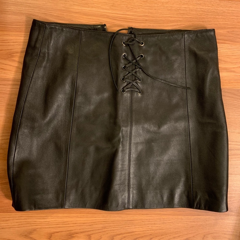 Wilson Leather Maxima Skirt in Black